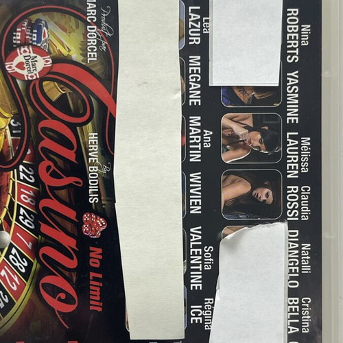 Casino: No Limit DVD used, Marc Dorcel Prestige adult collector edition 2 DVDs