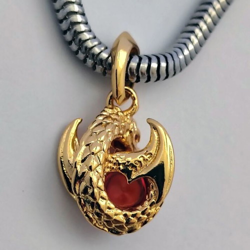 Charm Game of Thrones Dragon Fire silver, new