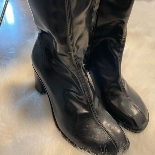 H&M black boots size 38 new, 10cm heel