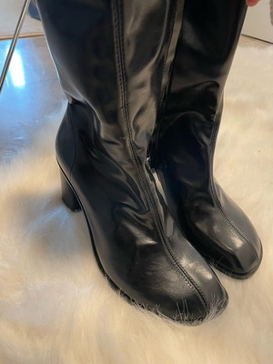 H&M black boots size 38 new, 10cm heel