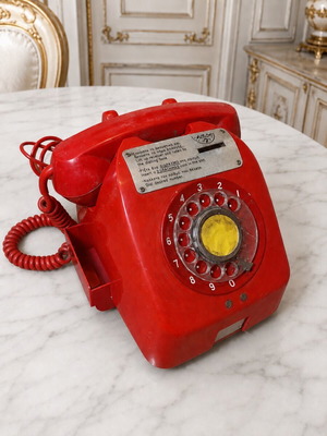 Vintage Κόκκινο Τηλέφωνο RedPhone με Κερματοδέκτη 2 Δραχμές μεταχειρισμένο
