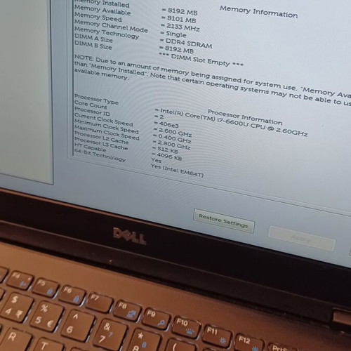Dell Latitude 7470 i7-6600U 8GB RAM 128GB M.2 SSD like new