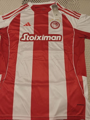 Podence Olympiakos Jersey new with Champions League patch XL slim fit
