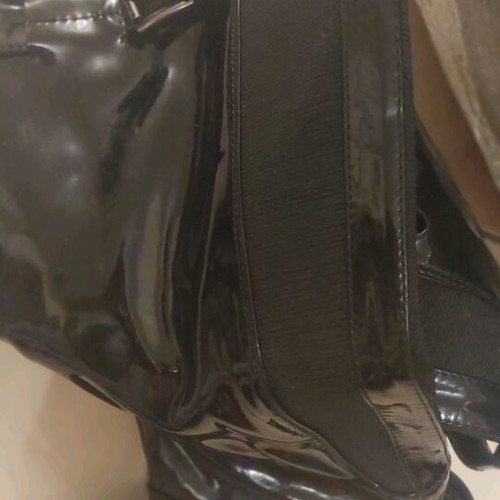 Patent leather low boots size 38
