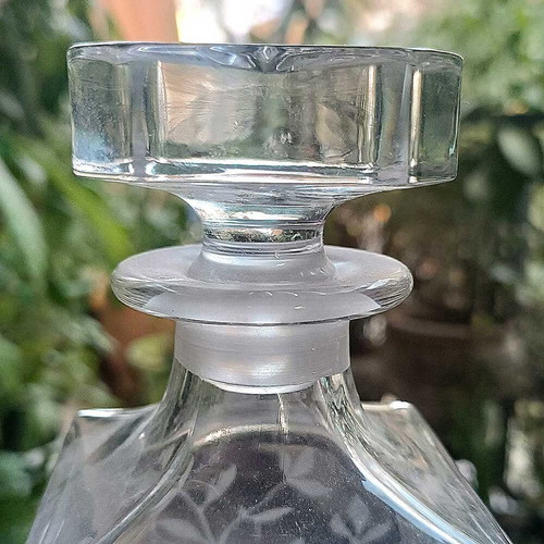 Crystal Engraved Decanter from England new