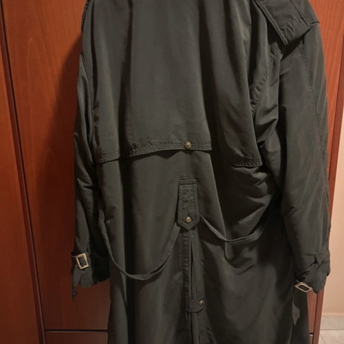 Men's trench coat like new, size M, black