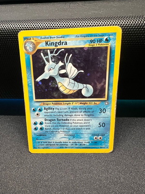 Kingdra Neo Genesis Holo Rare карта Pokemon TCG като нова