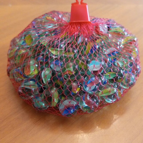 Vintage glass marbles set of about 140 pieces, 1970s