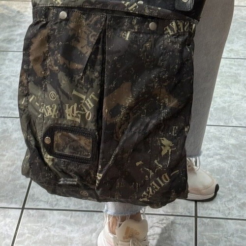Diesel vintage Y2K 00's nylon tote bag used, khaki