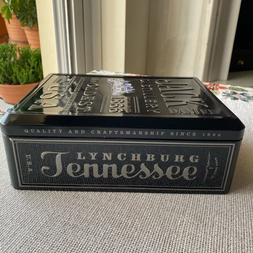 Vintage Jack Daniel metal collectible box used