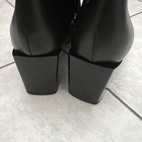 Wall Street women's ankle boots size 40, genuine leather like new, black
