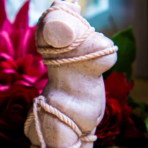 Female body handmade soy scented candle new