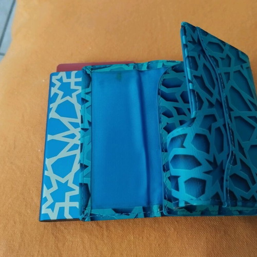 C-secure security wallet new, blue, unisex