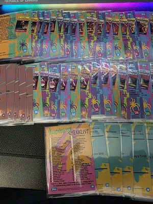 Κάρτες Goosebumps πλήρης συλλογή 54 τεμαχίων 1996 Topps σαν καινούργιο