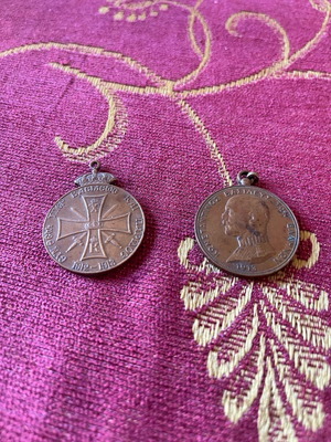 Balkan War and Asia Minor medals used, good condition, set of 2