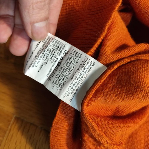 Rumford Venezia sweater orange size S new, wool blend