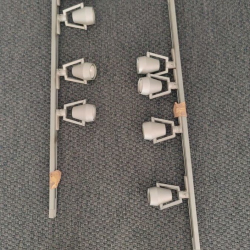 Axo Light track lighting with four spotlights used