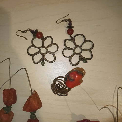Handmade coral jewelry new from natural raw coral