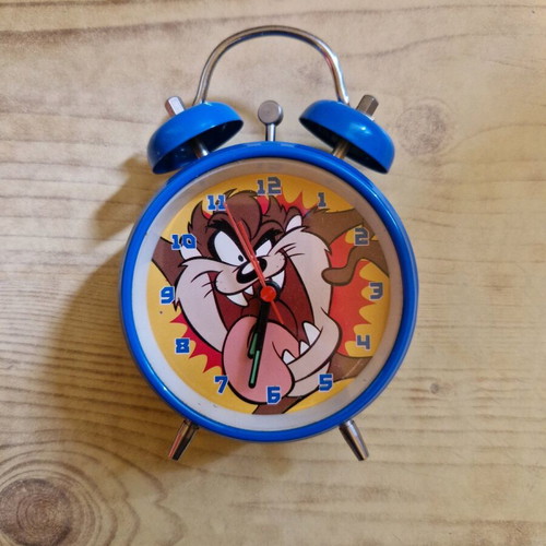 Collectible tabletop clock from EuroDisney with Taz