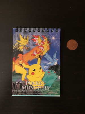 Блок Pokémon автентичен, като нов, малък бележник