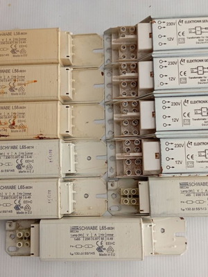 Μπαλάστ Elektronik Gera TRI-50-901 & Schwabe L65 & L58, σαν καινούργια, πακέτο 11