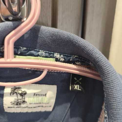 Garage Fifty5 short-sleeve shirt XL blue like new