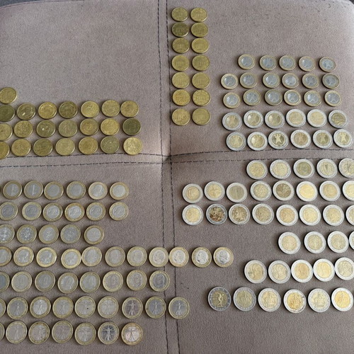 Euro Coin Collection like new, 303 coins from 18 countries