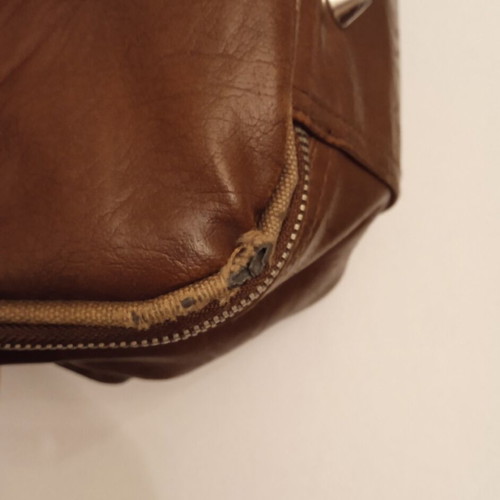 Fred Perry brown crossbody bag used, synthetic leather