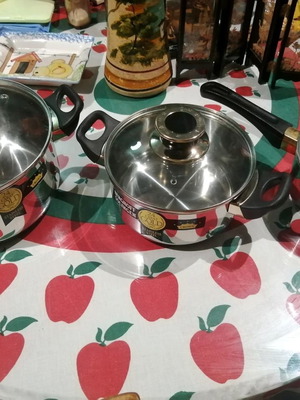 Κατσαρόλες Solingen stainless 24 k. gold, καινούργιες, σετ 3 τεμαχίων