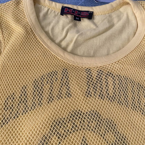 Abercrombie & Fitch yellow mesh top, size M and XL