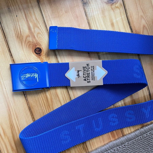 Stussy elastic belt 120cm new, blue