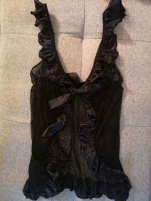 Baby doll μαύρο σαν καινούργιο, μέγεθος Small-Medium με ελαστικότητα