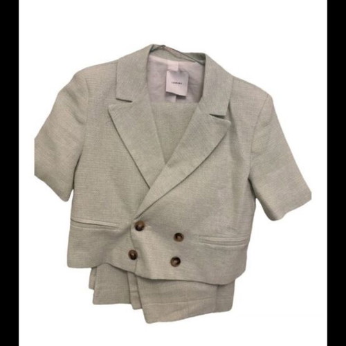 Lumina suit set with jacket and trousers, green
