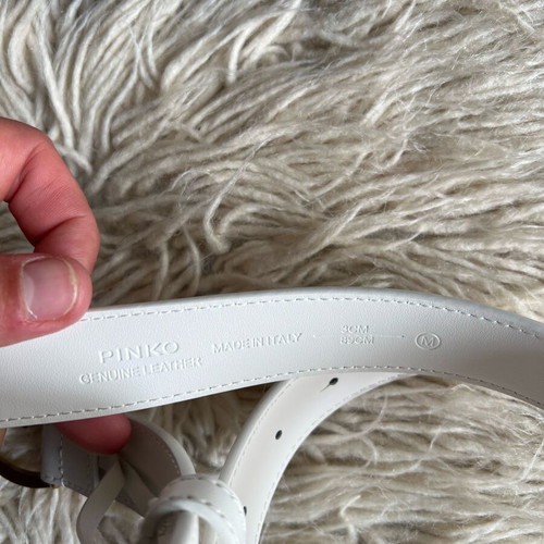 Pinko belt white new, 100cm length