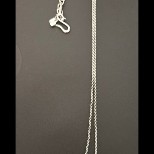 Swarovski vintage reversible cross pendant necklace, silver