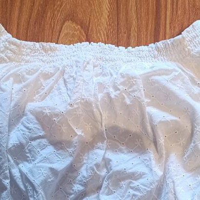 Women’s denim shorts with cropped blouse like new, XS
