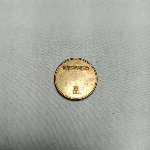 Karcher token coin used, diameter 22 mm
