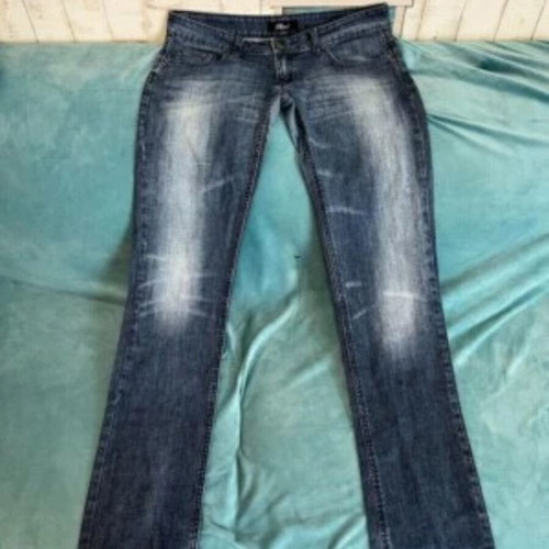 Phard Low Rise Jeans Size 31 Straight Leg Rhinestones used, blue