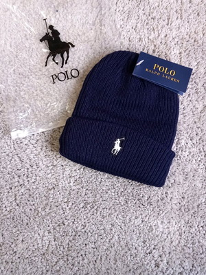 Beanie Ralph Lauren Blue New, One Size