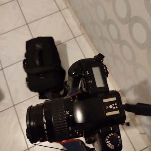 Canon EOS 500 camera with 35-80mm lens, tripod and waterproof bag like new
