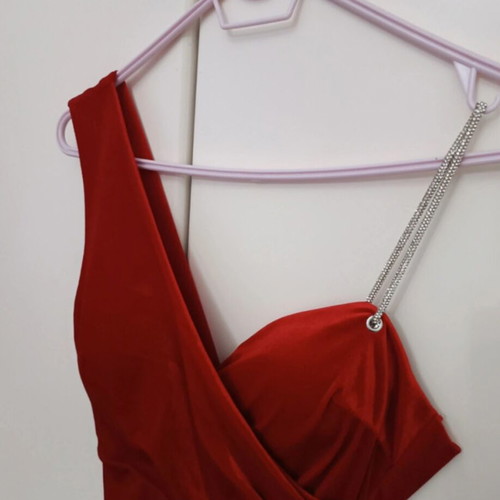 Red velvet dress like new