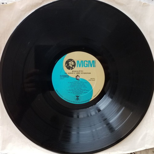Guilty! vinyl LP used, blues by Eric Burdon & Jimmy Witherspoon