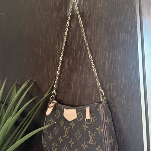 Louis Vuitton small handheld bag, leather, elegant