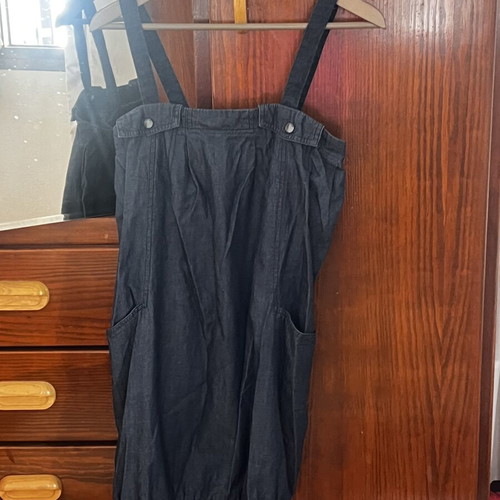 Balloon denim dress like new, blue, size M