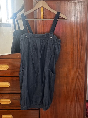 Balloon denim dress like new, blue, size M