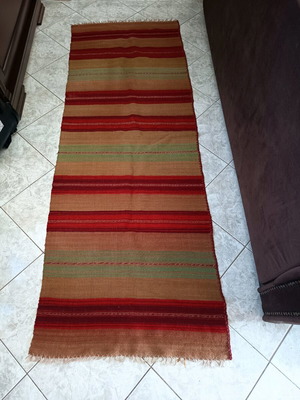 Handmade Kilim Runner Like New, Traditional Design 2.10x0.75m
