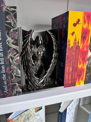 Fallen Angel Book Nook decorative dark fantasy bookend