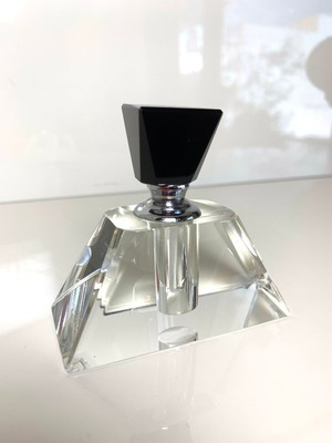 Glass perfume bottle used