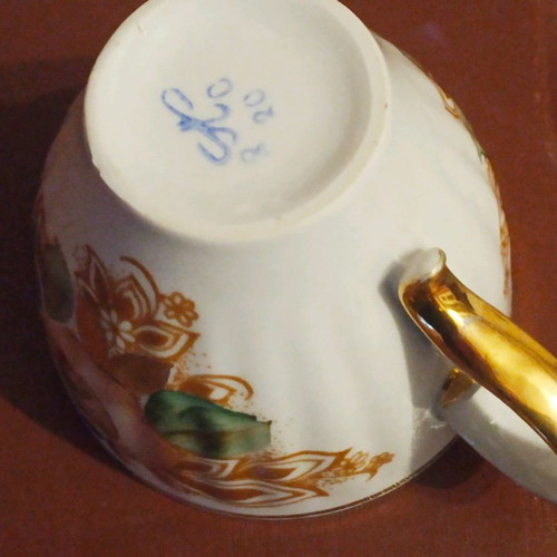 Antique porcelain tea and coffee set 14 pieces like new