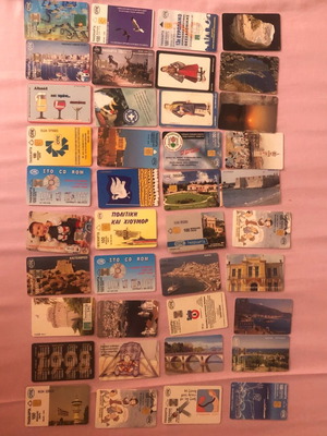 Συλλεκτικές τηλεκαρτες μεταχειρισμένες, πακέτο 40, 1997-1999